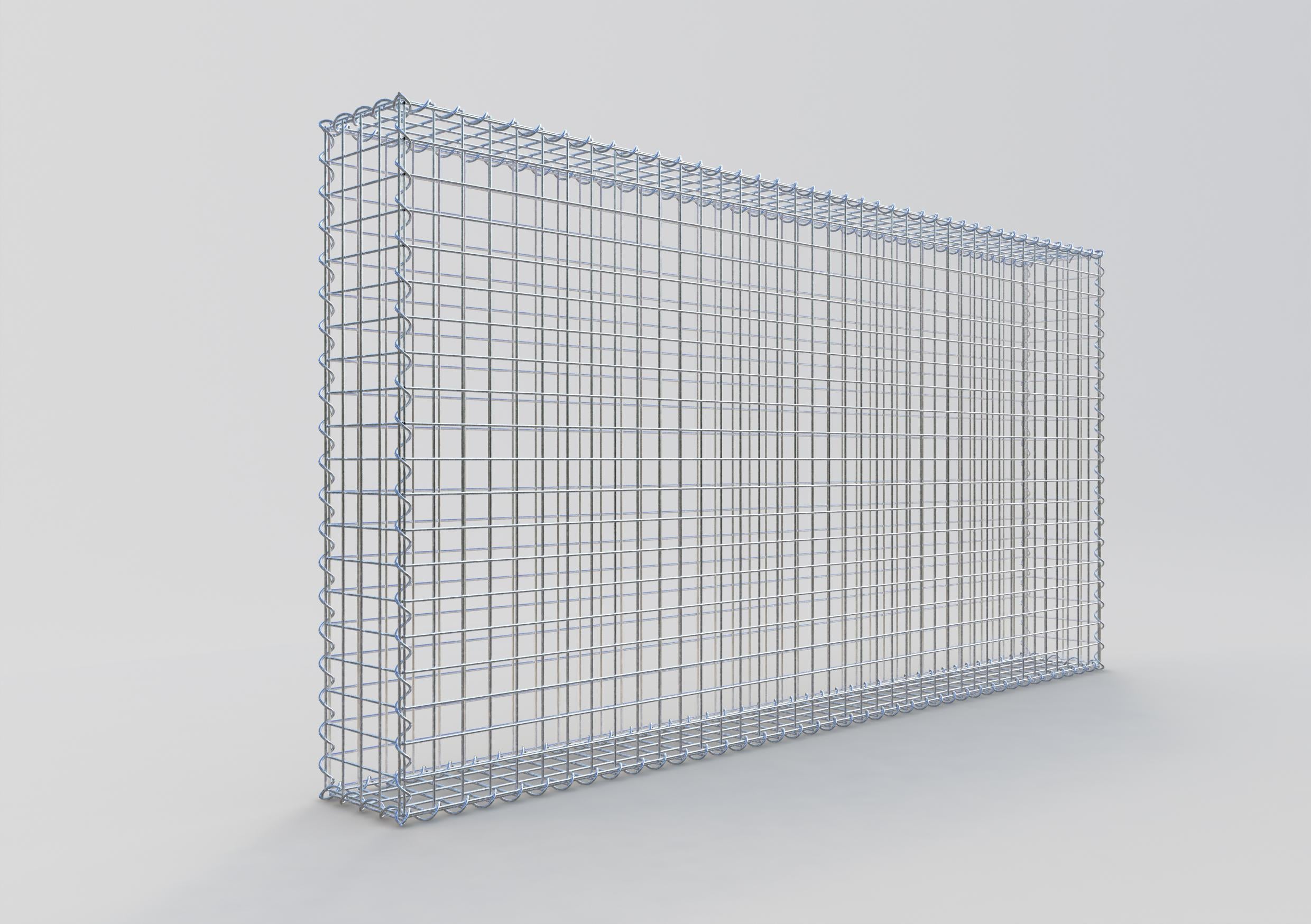 Gabion 200 cm x 100 cm x 20 cm (L x H x P), maille 5 cm x 5 cm, spirale